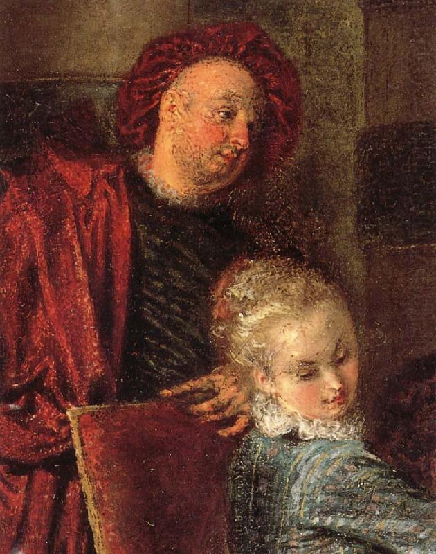Details of The Music-Party, Jean-Antoine Watteau